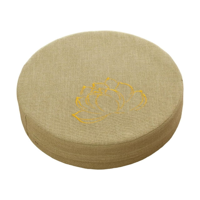 Cojín De Meditación Redondo De 40 Cm De Diámetro Con Asiento De Funda Extraíble Para Interiores, Verde, 10 Cm SM SunniMix Cojín del asiento