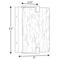 thumbnail image 2 of LED Alabaster Stone Brushed Nickel ADA Wall Sconce, 2 of 2