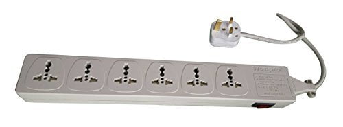 10x Portable Universal Extension WES4 6 Receptacle 13A 220V RoHS Wonpro No Cable 