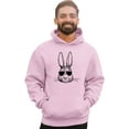 thumbnail image 3 of Go All Out Bunny Face With Sunglasses Sweatshirt Hoodie Mens/Youth, 3 of 4