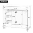 thumbnail image 3 of ENSHUI 36 Inch Bathroom Vanity with Sink, Modern Floor Standing Bathroom Cabinet, Solid Wood & MDF, Elegant Metal Hardware, 3 of 8