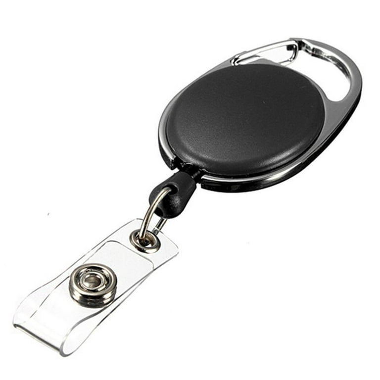 Luot 4 Colors Durable Fishing Tools Holder Corrosion Protection Retractable Reel Practical Retractable Keychain ID Card Badge Holder Belt Clip Recoil