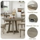 thumbnail image 3 of Yeshouse Mesa redonda para el comedor de 47" - mesa de madera robusta con Base ententada (sólo mesa), 3 of 7
