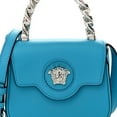 thumbnail image 2 of Versace Blue La Medusa Mini Top-Handle Bag, 2 of 11