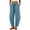 Light Blue, variant on SwiftWear Women's Casual Loose Fit Cotton Cropped Barrel Pants High Waisted Drawstring Elastic Waistband with Pockets Ankle Length Trousers for Summer Daily Wear, Green
