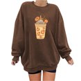 thumbnail image 1 of Ichuanyi liquidación de halloween de halloween halloween estampado holgazanería blusa de manga larga redonda de cuello redondo ICHUANYI WER202308216084, 1 of 4