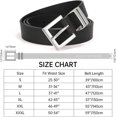 thumbnail image 5 of Women's Leather Belt for Jeans Pants Dresses Fashion Ladies Belt Square Gold/Silver Buckle Waist Belt for Women, 5 of 6