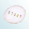 thumbnail image 6 of Unique Bargains 1 Pc Portable Round Nail Art Palette White Gold Tone, 6 of 7