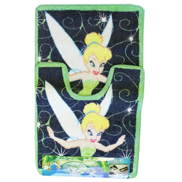 Disney's Tinker Bell Bath Mat and Contoured Toilet Mat