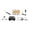 White-C, variant on Paper Airplane Kit With Stabilizer, DIY Electric Remote Control Plane With Dual Propellers, Lightweight Foldable Flying Micro Fixed Wing Drone For Adults (White, 7.4*4.3*3.1in)