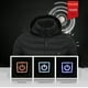 thumbnail image 5 of Chaqueta con calefacción eléctrica USB, abrigo deportivo al aire libre con calefacción de 8 zonas, abrigo de invierno para mujeres y hombres, 5 of 8