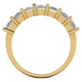 thumbnail image 4 of 1.75 ctw Wedding Band for Women - 18K Yellow Gold Simulated Diamond Stackable Eternity Ring, 4 of 7