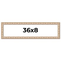 36x8 Frame White Real Wood Picture Frame Width 1.5 inches | Interior Frame Depth 0.5 inches |