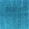 thumbnail image 1 of Ahgly Company Indoor Square Oriental Light Blue Industrial Area Rugs, 6' Square, 1 of 4