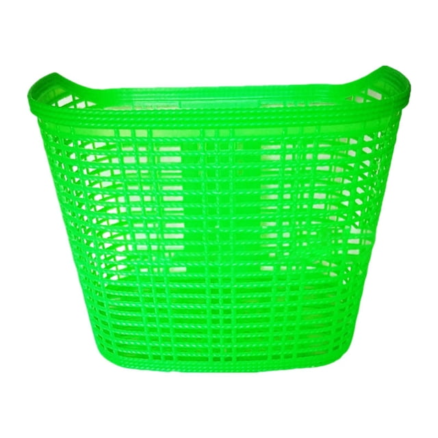 S SERENABLE Bike Basket Front Pet Carrier Organizer Bicycle Cargo Basket Shopping Riding Green