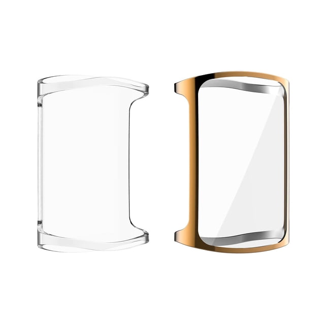 Funda Protectora Compatible Con Fitbit Charge5 Pulsera Inteligente Galvanoplastia Funda A Prueba De Caídas Para Evitar Arañazos 2 Uds Cateissary EL017495-05