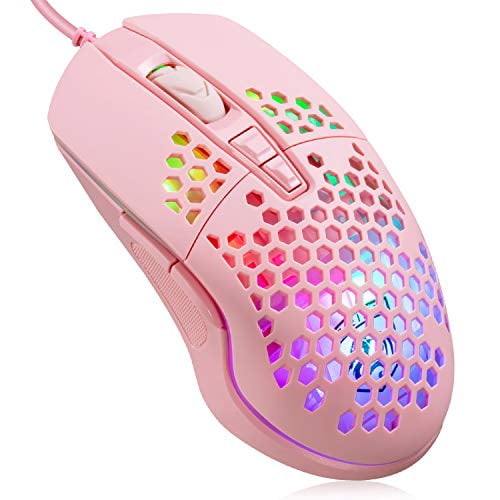 Lightweight Gaming Mouse Wired Usb Pc Gaming Mice With Ultralight Honeycomb Shell Rgb Chroma Led Light 6400 Dpi Adjustable Pixart 3325 Programmable 7 Buttons Mouse For Windows 7 8 10 Xp Walmart Com Walmart Com