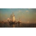 thumbnail image 3 of Arthur Quartley 18x11 Black Modern Framed Museum Art Print Titled - Calm Morning, Boar's Head, New Hampshire (1879), 3 of 5