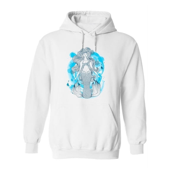 Mermaid Design Hoodie Women -Image by Shutterstock, Female Small