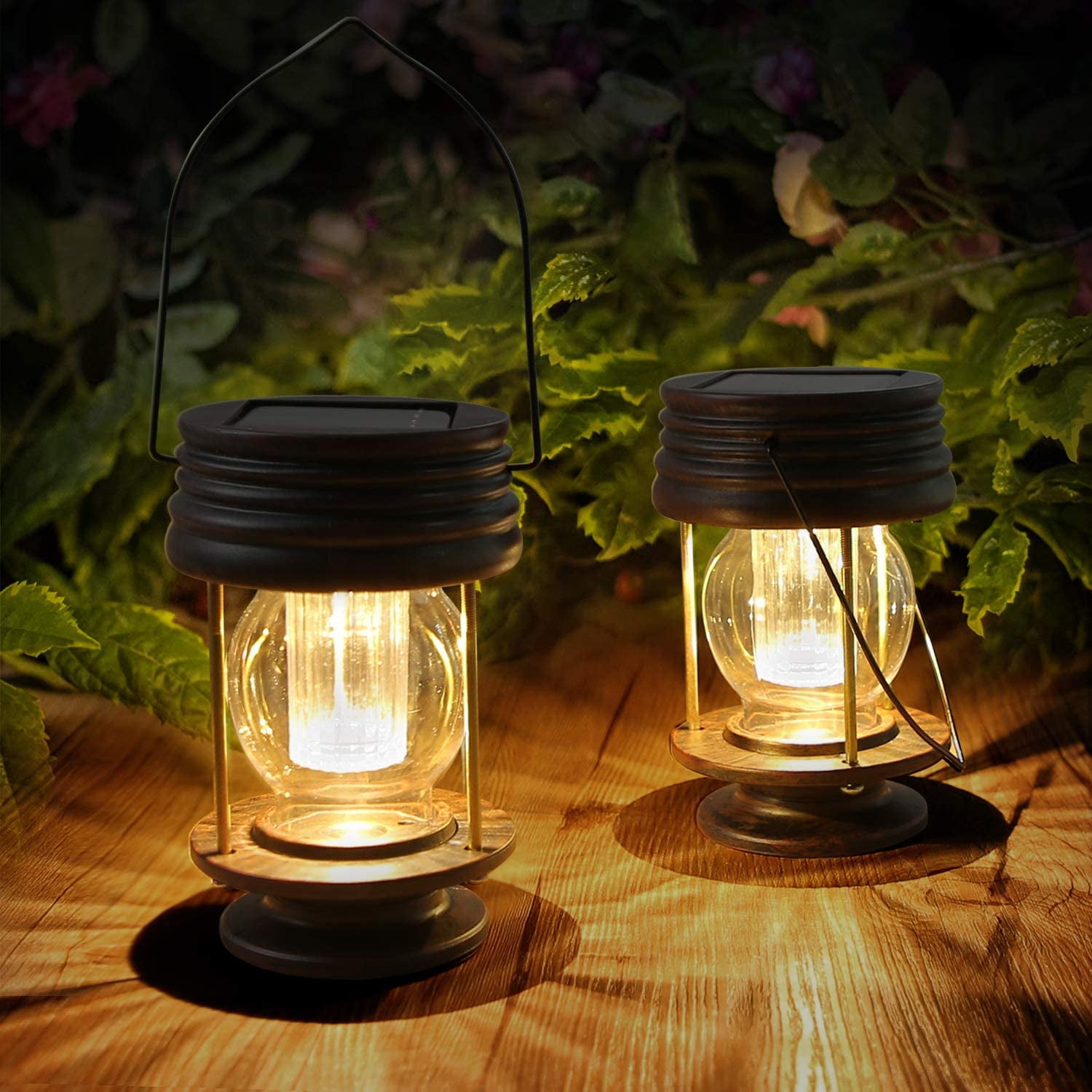 led garden lanterns