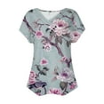 thumbnail image 4 of Kayannuo Womens Tops Shirts for Women Valentine's Day Women's V-Neck Fashion Casual Short-Sleeved Spring And Summer Top, 4 of 4