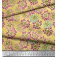 thumbnail image 2 of Soimoi Cotton Poplin Fabric Flower Artistic Decor Fabric Printed Yard 56 Inch Wide, 2 of 3