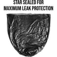 thumbnail image 4 of 56 Gallon Trash Can Liners (100 Count) - 43" x 47" - Thick 1.5 MIL Equivalent Black Trash Bags for Bathroom, Kitchen, Office, Industrial, Commercial, Recycling and More, 4 of 6
