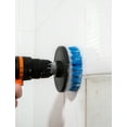 thumbnail image 2 of RevoClean 4 Piece Scrub Brush Power Drill Attachments-All Purpose Time Saving Kit-Perfect for Cleaning Grout, Tile, Counter, Shower, Grill, Floor, Kitchen, Blue  White, 2 of 7