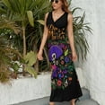 thumbnail image 6 of DIA DE LOS MUERTOS Mexico Sleeveless Dress Summer Women Clothes Dress for Pregnant Women Dresses, 6 of 9
