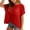Wine, variant on XINPING Womens Spring Tops 2026 Summer Shirts Crochet Cap Short Sleeve Knitted Sweater Pullover Cute Crew Neck Beach Vacation Cover Ups S