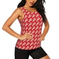 thumbnail image 2 of Fotbe Retro Lobsters Blusas Sin Mangas para Mujer – Estilo Casual, Corte Suelto, Slim-Fit, Cuello Redondo Deportivo, Tops de Verano para Gimnasio y Yoga-Large, 2 of 7