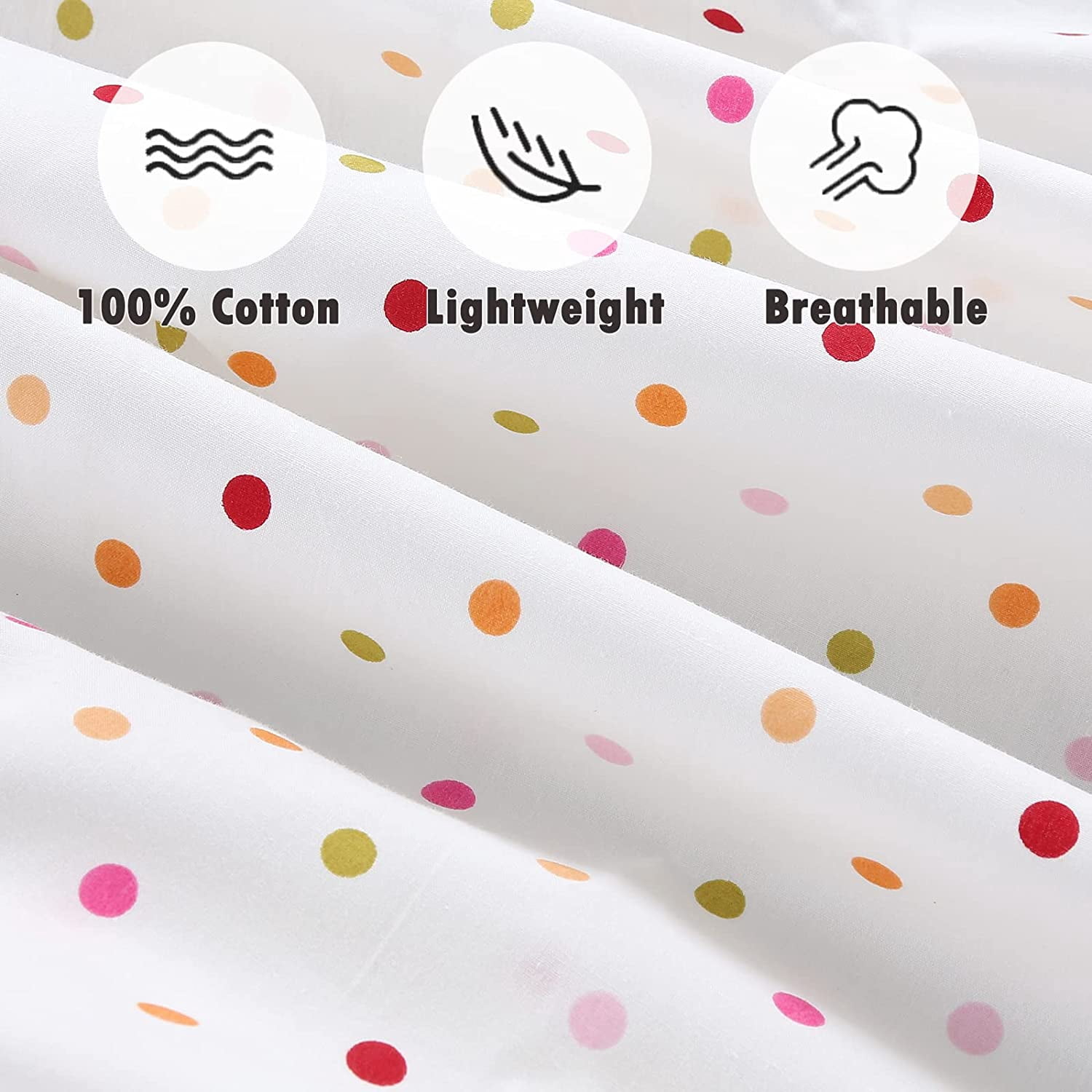 Danica 100% Cotton Fitted Baby Crib Sheet 3 Pack for baby Boys Girls |Standard Crib And Toddler Mattress Sheets | 28x52 Inch (3PK, Animal Polka Dots)