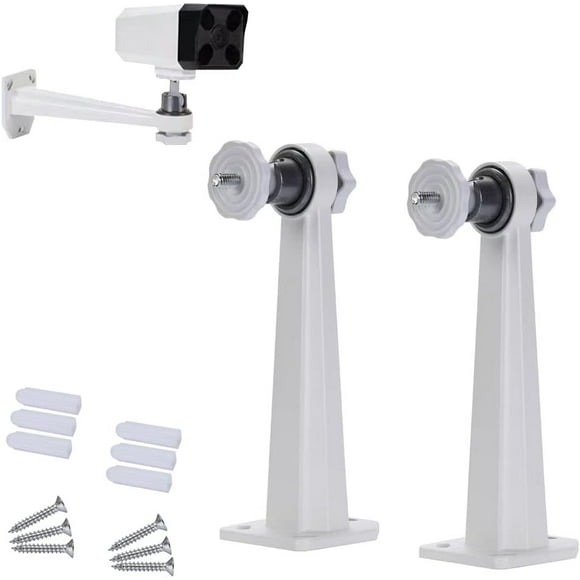 ERDS-Security Camera Metal Wall/Ceiling Mount, Indoor/Outdoor Mount Compatible with Arlo, Arlo Pro 2 3, Arlo Ultra CCTV Camera and Compatible Camera with 1/4 Screw Head (2 Pack)