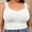 White, variant on Wirefree Cami with Built in Bra Plus Size Ribbed Tank Top for Women White,Size 4XL