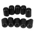 thumbnail image 3 of BQLZR 10 Pcs Embouts Ronds en PVC Souple Protecteur de Filetage Noir Manchon Isolant 12mm, 3 of 5
