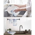 thumbnail image 5 of Blue Purple Floral Kitchen Dish Towels for Drying Dishes Set of 2, Ombre Butterflies Modern Art Spring Waffle Weave Microfiber Hand Tea Bathroom Towels Quick Dry & Absorbent Towel 15.7x23.6, 5 of 7