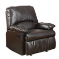 thumbnail image 3 of Coaster Faux Leather Glider Recliner in Brown, 3 of 3