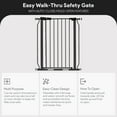 thumbnail image 3 of Open Box BalanceFrom Walk Thru Safety Gate, Fits 29.1-33.8" Openings, 36” Tall, 3 of 12