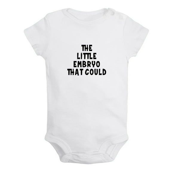 The Little Embryo That Could Funny Rompers For Babies, Newborn Baby Unisex Bodysuits, Infant Jumpsuits, Toddler 0-24 Months Kids One-Piece Oufits (White, 0-6 Months)