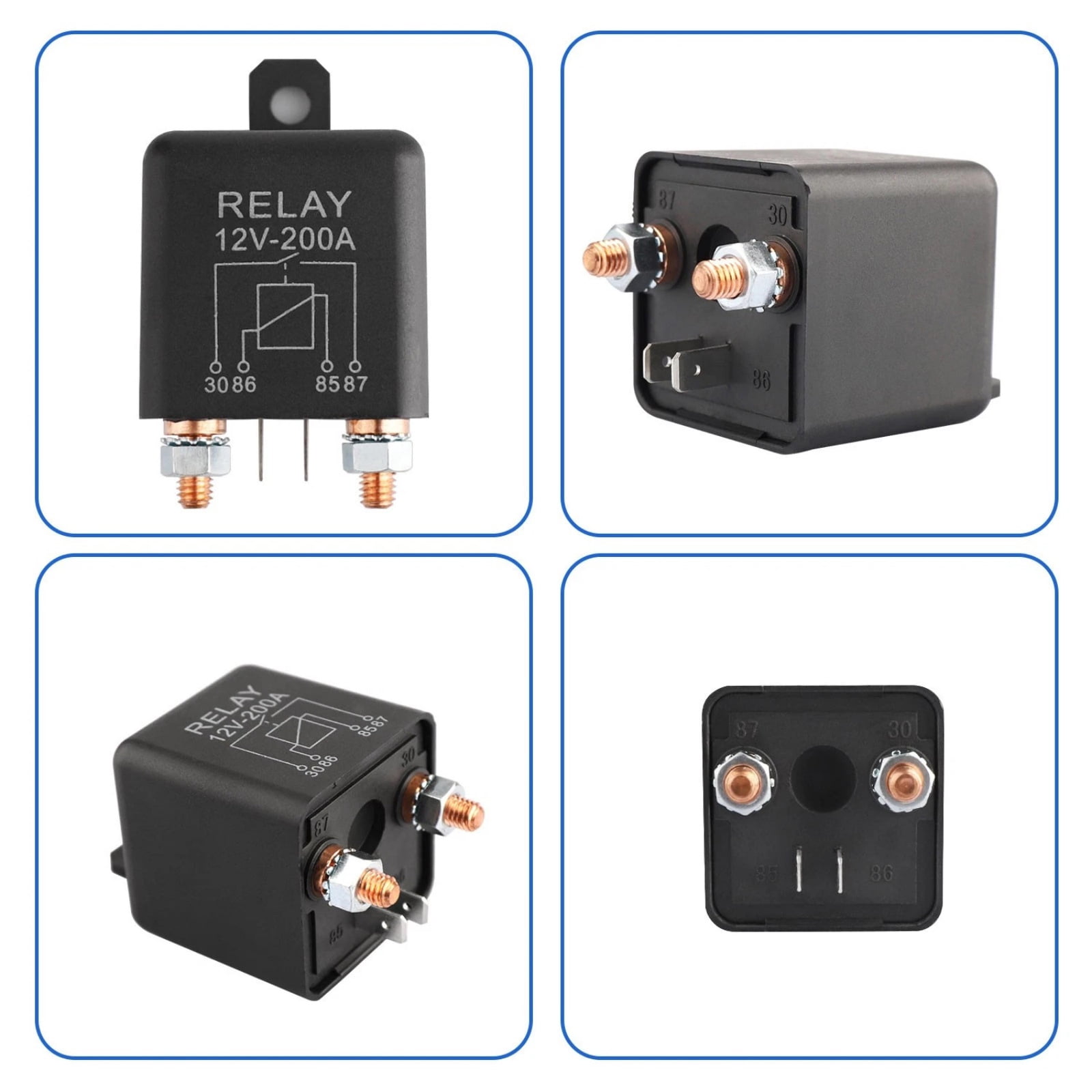 GUYUTING 12V 200A Automotive Relay 10 Million Mechanical Life For Vehicle Split Charging High Power Electrical Application