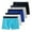 Black/Blue/Gray/White, variant on INNERSY Boys Underwear Stretchy Cotton Soft Boxer Briefs for 6-18 Teen Boys 5 Pack(Large,Black/Gray)