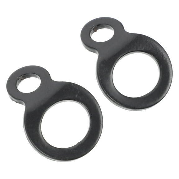 HORIALENCE 2Pcs Heavy Duty Trailer D Rings Tow Hook for Vehicle Securing 1.4X0.7X0.2in