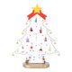 thumbnail image 1 of FELTECHELECTR Árbol de Navidad de madera con dibujos animados para decorar mesas y escritorios (blanco), 1 of 6