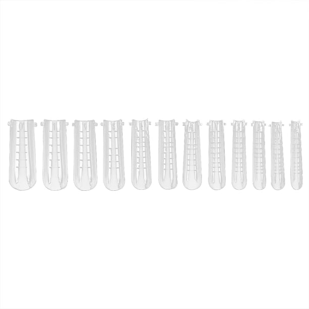 Uñas postizas a presión, regalos para mujeres, manicura, esculpido, molde para uñas extensible sin papel, con escala, 120 piezas, uñas de ataúd