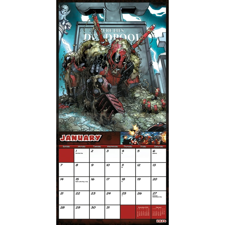trends-international-2024-marvel-deadpool-wall-calendar-push-pins-walmart-com
