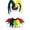 Jester Carnival Hat and Collar Set, variant on PMU Mardi Gras Metallic Half Masks with Elastics in Assorted Colors (6/Pkg) Pkg/1