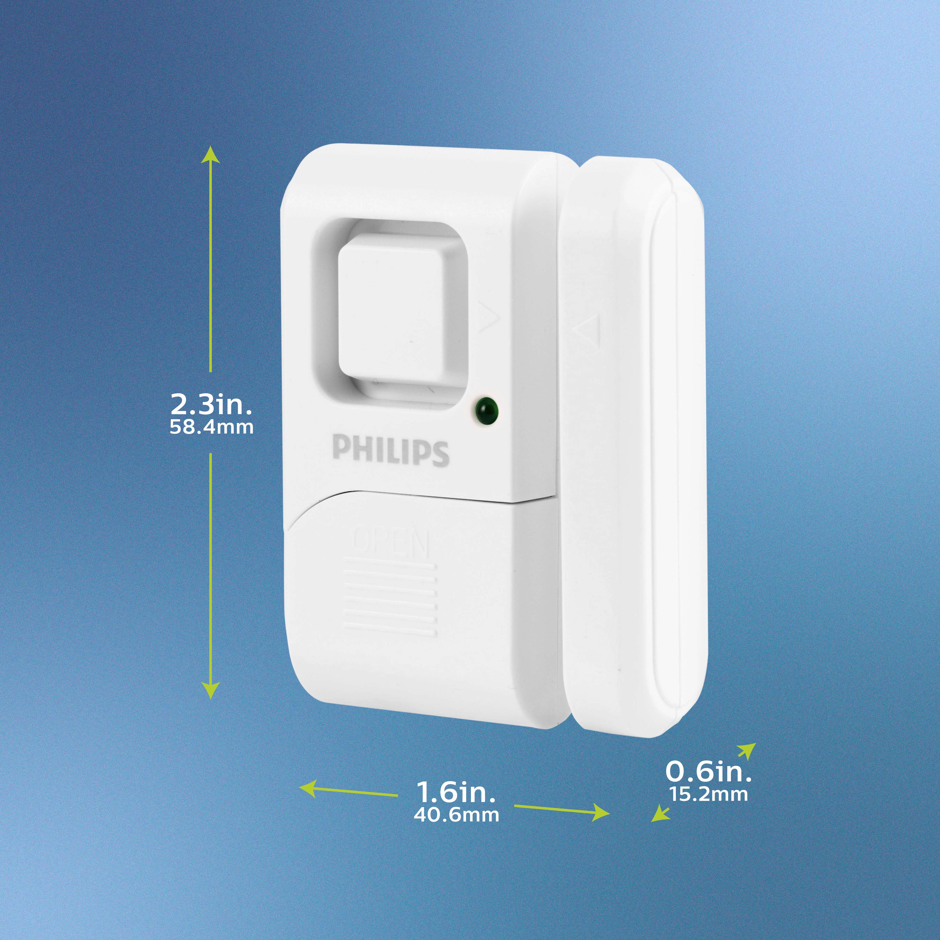 Philips Personal Security Window and Door Alarm, 4-Pack, White - image 4 of 9
