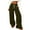 Army Green, variant on Turilly Wide Leg Joggers for Women Women's Casual Trousers Solid Color Large Size Running Fitness Sports Pants With Pockets