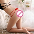 thumbnail image 2 of Pxiakgy sous-Vêtements de Mode pour Femmes String en Maille Transparente Ruban Rouge + L, 2 of 3