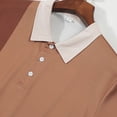 thumbnail image 6 of Men's Tops New Men's Short Sleeve Fashion Contrast Color Shirt, 6 of 6